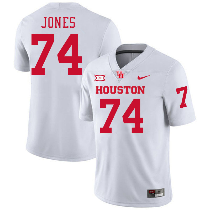 Josh Jones Houston Jersey,Houston Cougars #74 Josh Jones Jersey Youth College Uniforms-White